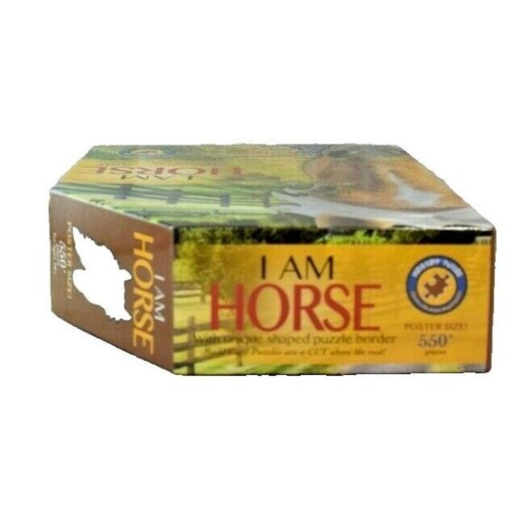 Madd Capp Puzzles I Am Horse 529 Piece Head Shaped Jigsaw Puzzle and Poster - Picture 6 of 7